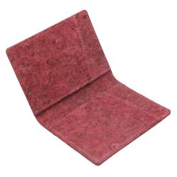 Vegan Non-Leather Eco Minimalist Slim Card Holder Cork Wallet Zipper Card Wallet
