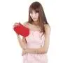 HR416 Fashion Trend Craft Dumpling Shaped Bag New Women's Dinner Party Clutch Bag Polyester Weaving Multi color Bride Bag