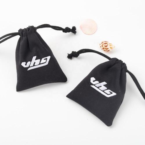 White Suede Microfiber Jewelry Packaging Bag Microfiber Pouch For Packaging