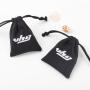 White Suede Microfiber Jewelry Packaging Bag Microfiber Pouch For Packaging