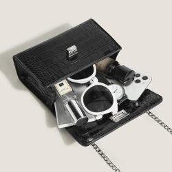 wholesale women handbags 2024 luxury design for ladies and girls Fashion Croco Leather Handbag With chain Shoulder Strap