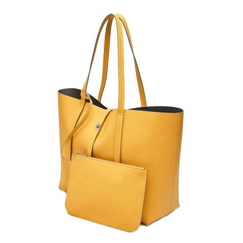 2021 Classic Design Custom Vegan Leather Tote Handbags Chic Fashion Ladies tote Bag Handbag Set