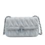 Summer Texture Small Female 2024 New Style Matching Diamond Chain Crossbody Popular Single Shoulder Small Square Bag