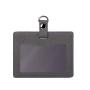 Handmade Gift ID Case Double-sided Card Holder Pass Case Employee Neck ID Holder With Leather Strap