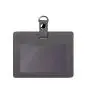 Handmade Gift ID Case Double-sided Card Holder Pass Case Employee Neck ID Holder With Leather Strap