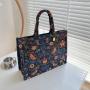 Large capacity new personalized embroidered handbag