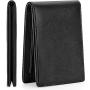 Custom money clip mens leather carbon fiber money clip wallet for men