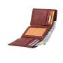 Genuine Leather Front Pocket Trifold Wallet RFID Wallets for Men Slim