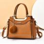 2024 New Large Capacity Women's Fashionable Shoulder Messenger Bag Single Strap Portable Chains Elegant Mother Bag Simple