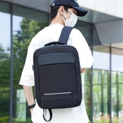 ZWY226 Hot Sale New Men Simple Laptop Backpack Oxford Solid Color Lightweight Backpack Daily Business Work Travel Shoulder Bag