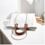 2024 Custom Large Canvas Tote Bag For Women Luxury With Chain Leather Handle