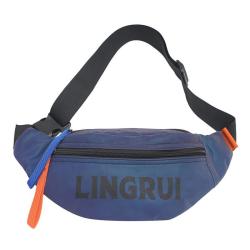 HR048 Fashion Sports Lovers Chest Bag Nylon Lightweight Leisure Crossbody Bag Students Night Reflective Color Messenger Bag