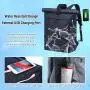 LOVEVOOK Wholesale rolltop Eco-friendly Waterproof Backpack Trendy Anti Theft Scool Bag with USB College Laptop Rucksack Herren