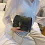 2023 New Small Square Metal Lock Bag With Button Fashion Alligator Pattern Messenger Bag China Wholesale PU Ladies Shoulder Bag