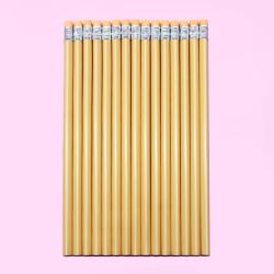 Pencil Wholesale Macaron Triangle Rod Head Painting Pen Learning Stationery HB Lime with Rubber Black Stationery Set Wood ZHE