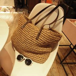wholesale nature straw woven bag 2024 handbags for women ladies summer tote bags customized logo
