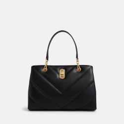 2024 New Ladies Handbag V Shape Stitching Pu Leather Bag Shoulder Chain Bag Crossbody Bag For Women