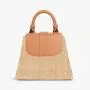 Factory Customized Summer Womens Handbags Luxury Vegan Leather Straw Raffia Fully Custom Elegant Beach Bags Ladies Hand Bags