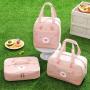 ZX050 Insulated Picnic Bag Lunch Tote Bags Bento Box Insulated Messenger Bags Camping Fresh Keeping Handbags For Work