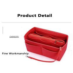 KBW052 2023 New Felt Bag High Quality Felt Cosmetic Storage Package Foldable Convenient Felt Cosmetic Bag with Key Chain