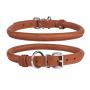 Dogs leather roller dog collar breathable waterproof genuine leather dog collar