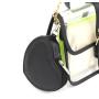 HR474 Fashion New Coin Key Carrying Bag Portable Unisex Solid Color Zipper Mini PU Leather Love Shape Wallet Handheld Purse