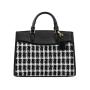 Wholesale OEM ODM Fashion Ladies Message Bags Vegan Leather With Tweed Women Shoulder Bag Ladies Handbags