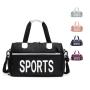Waterproof Oxford Pink Sports Gym Tote Bags With Pocket And Shoes Compartment Lightweight Single Shoulder Travel Bag
