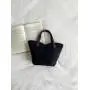Trendy Design Advanced Handbag Faux suede Decoration Large Capacity Tote Bag   Retro Style Bucket Bag for Women