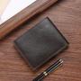 Men's Multi-Card Business Short Wallet New Fashionable Design Factory Direct Supply Waterproof Open Closure in Stock Wholesale