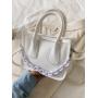 High Quality Transparent Ladies Shoulder Tote Bag PVC Crossbody Clear Women Hand Bag