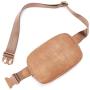 Pink Sling Bag for Women Vegan Leather Fanny Pack Crossbody Bags Chest Bag for Women Black Waist Packs