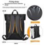 ZX082 Waterproof College Roll Top Bag Trade Student Backpack Shoulder Knapsack Laptop Travel Backpacks School Bags For Men