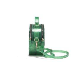 2024 Custom Logo Diamond PVC Jelly Bag For Fashion Women Ladies Round Handbag