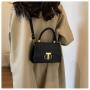 Korean ladies bag fashion handbag 2024 new crocodile pattern shoulder bag retro women's bag