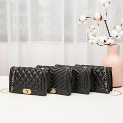 New Arrival Pu Shoulder Bags for Women Korean Classic Embroidered Women Messenger Bags Simple Fashion Sling Small Square Bag