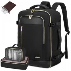 LOVEVOOK 17.3 in Laptop Travel Backpack Carry On Bags Outdoor School Business Backpacks with 3 Packing Cubes 35L Luggage Bag