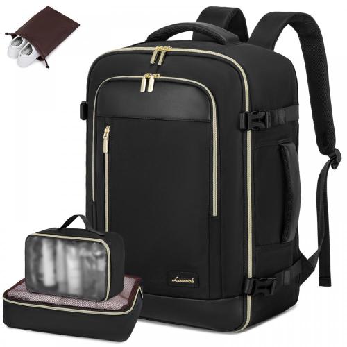 LOVEVOOK 17.3 in Laptop Travel Backpack Carry On Bags Outdoor School Business Backpacks with 3 Packing Cubes 35L Luggage Bag