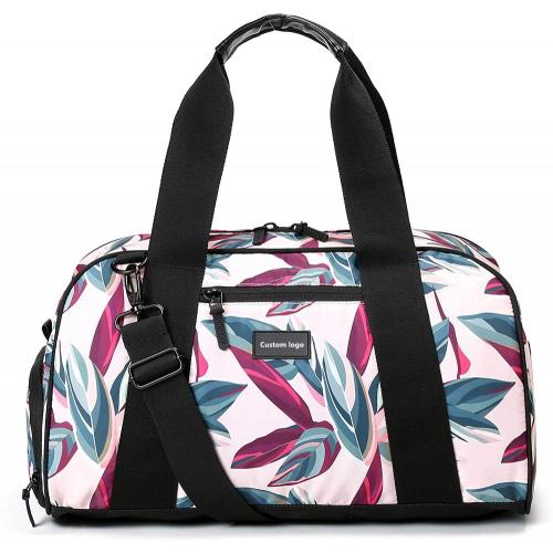 Gelory Women and Men Fitness Sport Small Gym Bag with Compartment Waterproof Travel Duffel Bag