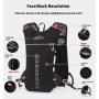 ZF297 Polyester Reflective Adjustable Waistband Hydration Jogging Running Vest Phone Holder Sports Running Vest Customized Logo