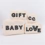 Keymay Custom Personalized Chenille Letter Bag Gift Blank Cosmetic Bag Waterproof Nylon Pouch Preppy Makeup Bag