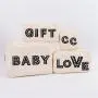 Keymay Custom Personalized Chenille Letter Bag Gift Blank Cosmetic Bag Waterproof Nylon Pouch Preppy Makeup Bag
