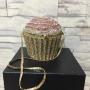 High Quality Cake Rhinestone Purses Wholesale Evening Bags Frame clutch 2024 Luxury Crystal  Ladies Cupcake Clutches Purse