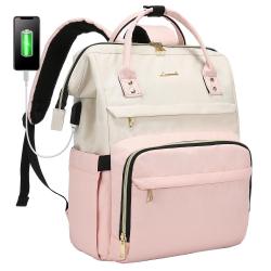 Fashion LOVEVOOK Men Travel Backpacks 14/15.6/17 Inch Business Computer Bag with USB Port College School Bags Laptop Backpacks
