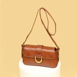 2024 new fashion retro ladies handbag special texture shoulder bag ladies Pu leather crossbody bag