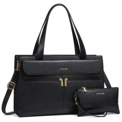 LOVEVOOK wholesale elegant ladies handbag computer shoulder customization business briefcase 15.6in laptop tote bags for women