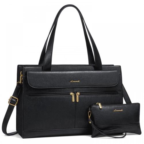 LOVEVOOK wholesale elegant ladies handbag computer shoulder customization business briefcase 15.6in laptop tote bags for women