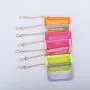 PVC Transparent Wallet Small Clear Card Holder Jelly Color Cute Clear Mini Wallet Coin Purses Boys Girl PVC Wallet Keychain