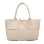 New Large Capacity Tote Bag National Large Checked Single Shoulder Crossbody Design Button Leather Polyester Cotton Summer Use