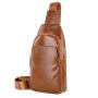 Customized cowhide soft leather trend genuine leather casual large capacity crossbody men's chest bag